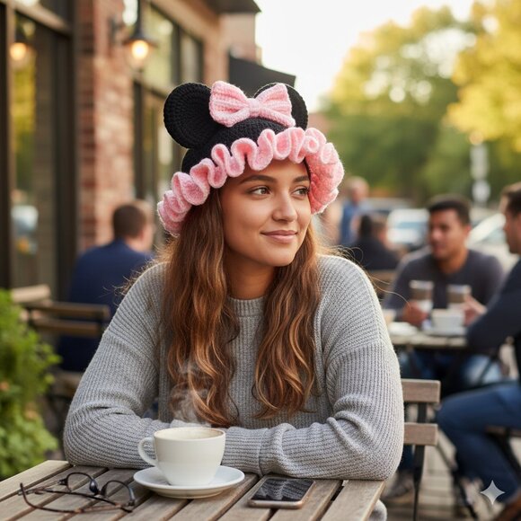 Hand Crafted Accessories - Hand-Crocheted Minnie mouse Bucket Hats New